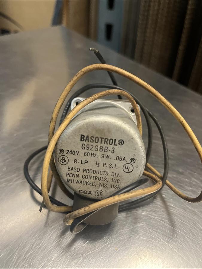 BASOTROL,G92GBB-3,GAS VALVE 240V