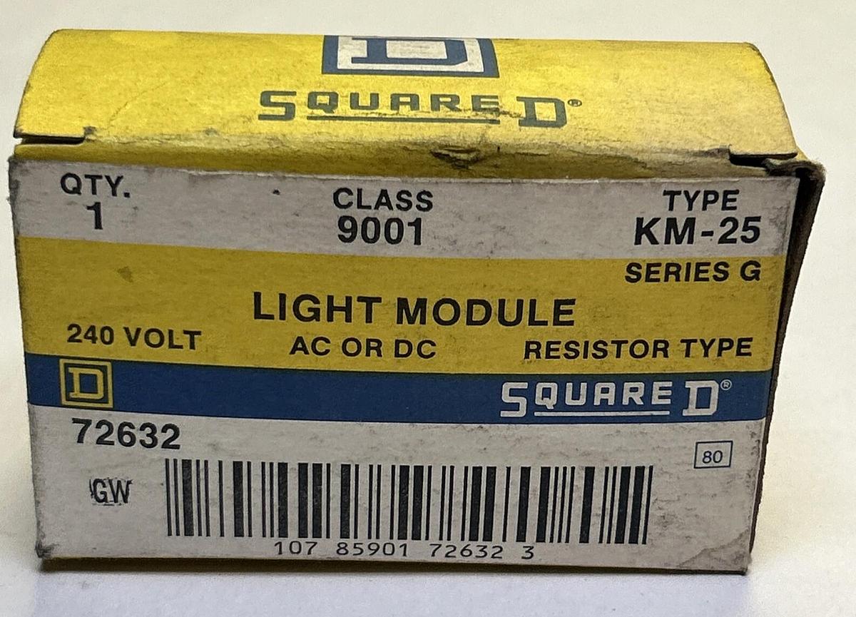 Used SQUARE D,9001KM-25,LIGHT MODULE SERIES G NOS