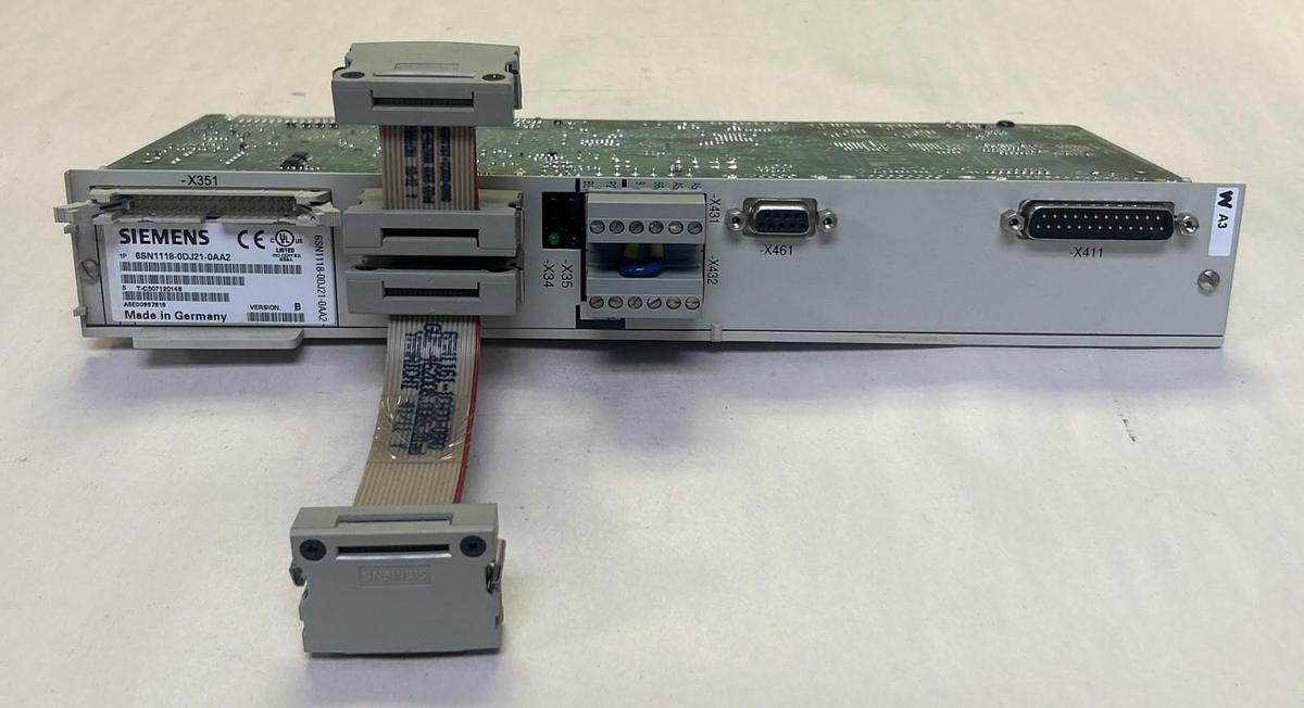 Used SIEMENS,6SN1118-0DJ21-0AA2,HIGH PERFORMANCE CONTROL BOARD MODULE