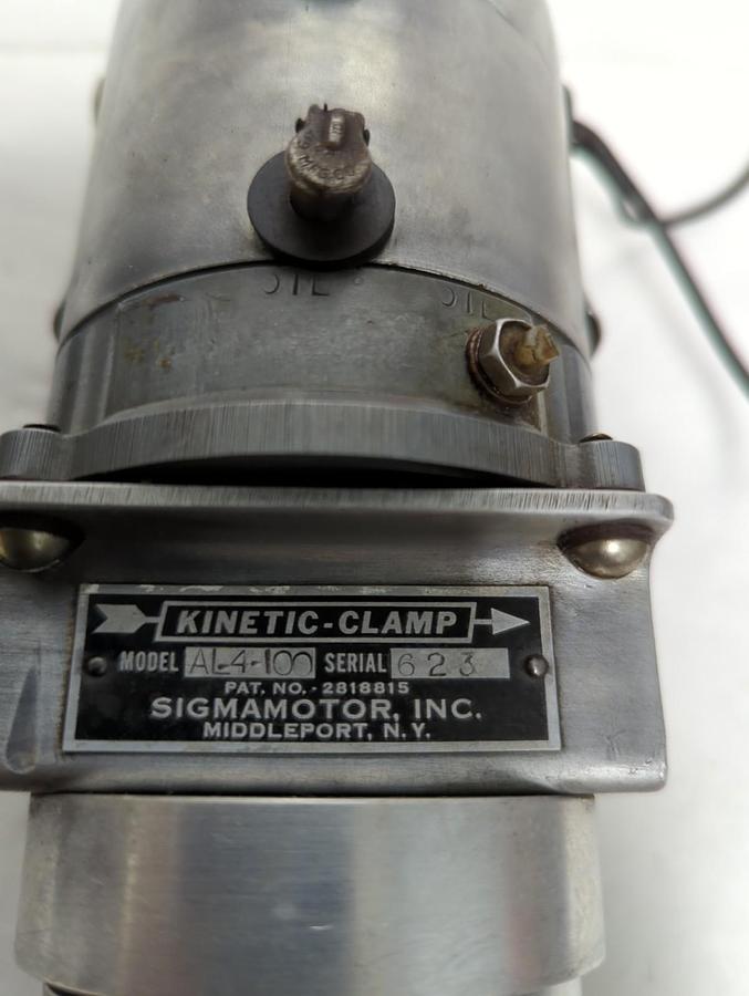Used SIGMAMOTOR,2818815,MODEL AL-4-100 KINETIC-CLAMP PRE-OWNED