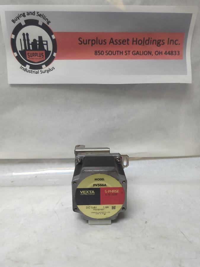 Used VEXTA,PV566A,STEPPING MOTOR 5-PHASE 0.72°/STEP DC 1.4V 1.4A PRE-OWNED