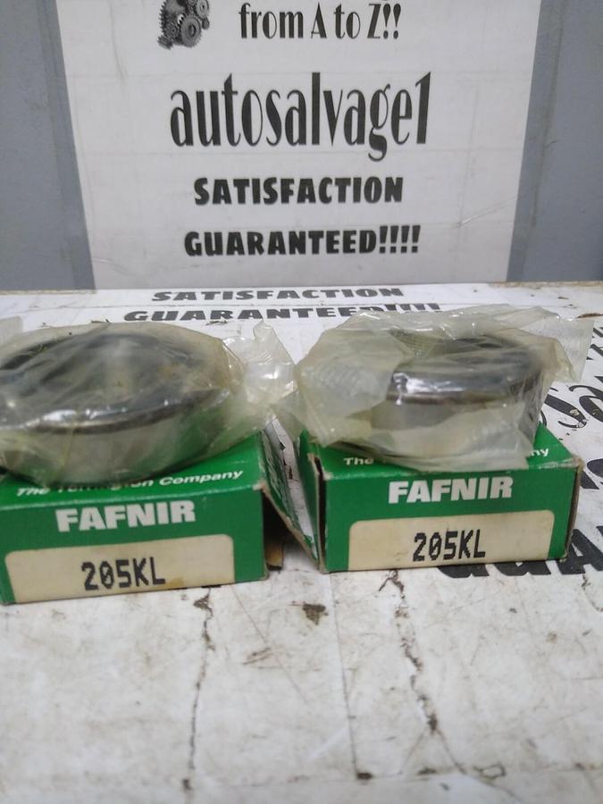 FAFNIR,205KL,DEEP GROOVE BALL BEARING LOT OF 2 NOS