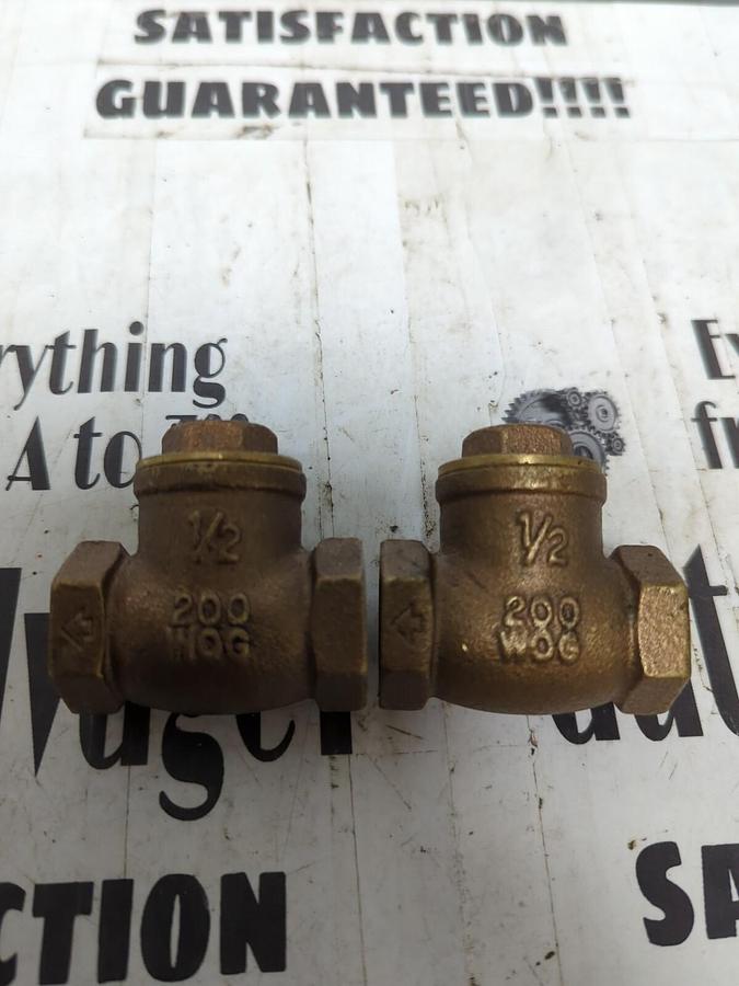 MATCO,521,200WOG 1/2 INCH SWING CHECK VALVE LOT OF 2 NOS