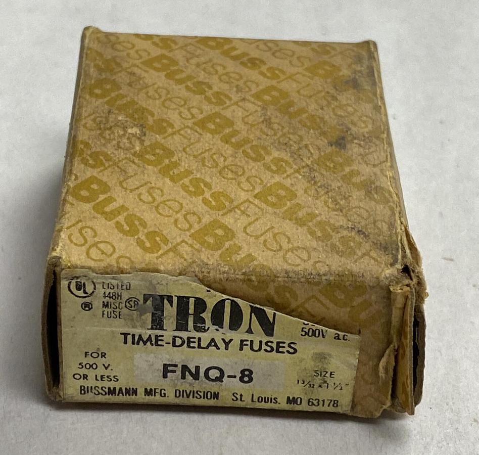 Bussmann,FNQ-8,Tron Fuse Lot Of 7 NOS
