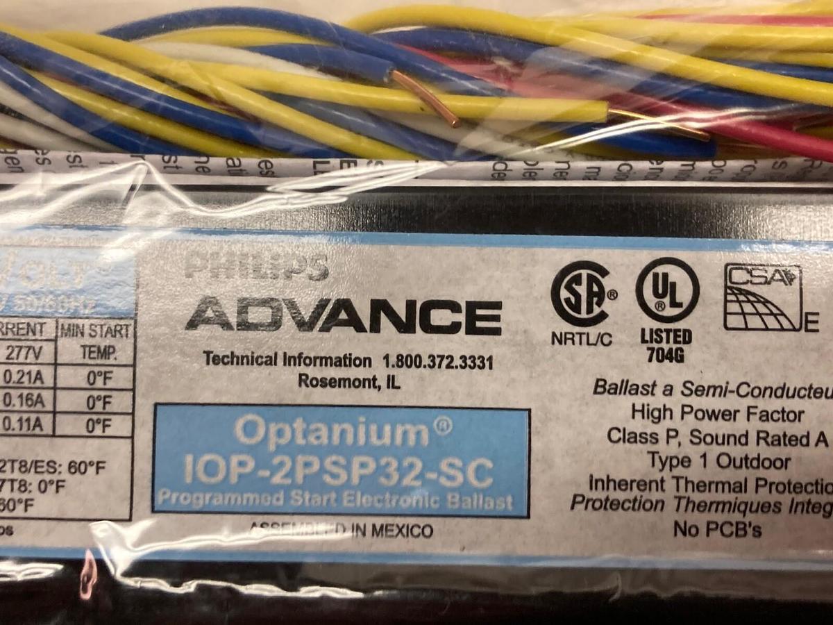 Used Philips Advance,IOP-2PSP32-SC,Programmed Start Electronic Ballast