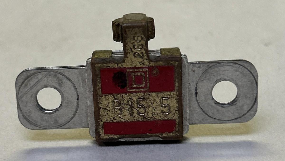 Used SQUARE D,B15.5,THERMAL OVERLOAD HEATER ELEMENT LOT OF 4