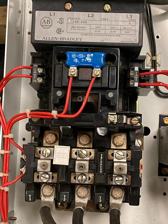 Used Allen-Bradley,2100 2112,Size 3 Fused MCC 32 INCH Starter Feeder Bucket