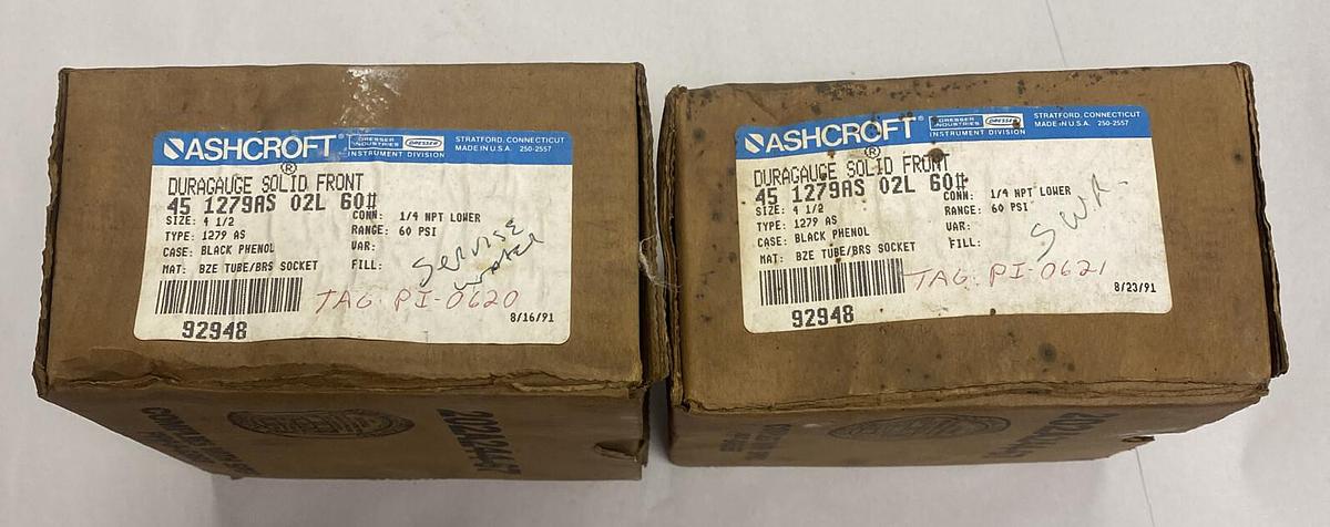 ASHCROFT,451279AS02L60#,DURAGAUGE SOLID FRONT CASE LOT OF 2 NOS