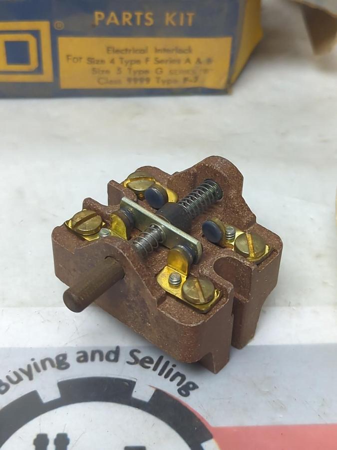 SQUARE D,9999 F-7,INTERLOCK FOR SIZE 4 TYPE F SER A&B SIZE 5 TYPE G SER B NOS