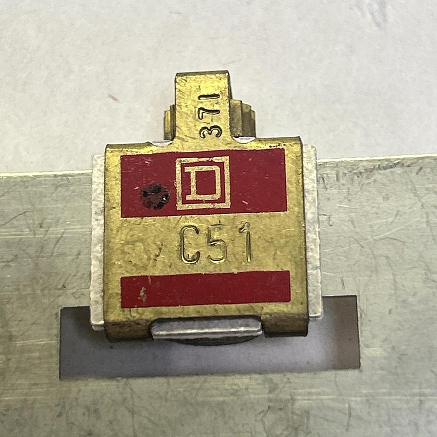 Used SQUARE D,C51,THERMAL OVERLOAD HEATER ELEMENT LOT OF 2