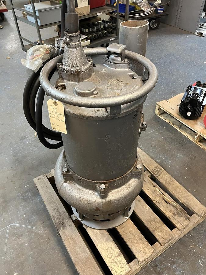Used TOYO,DL-20,SUBMERSIBLE PUMP DISCHARGE 4" 20HP 350GPM 460V