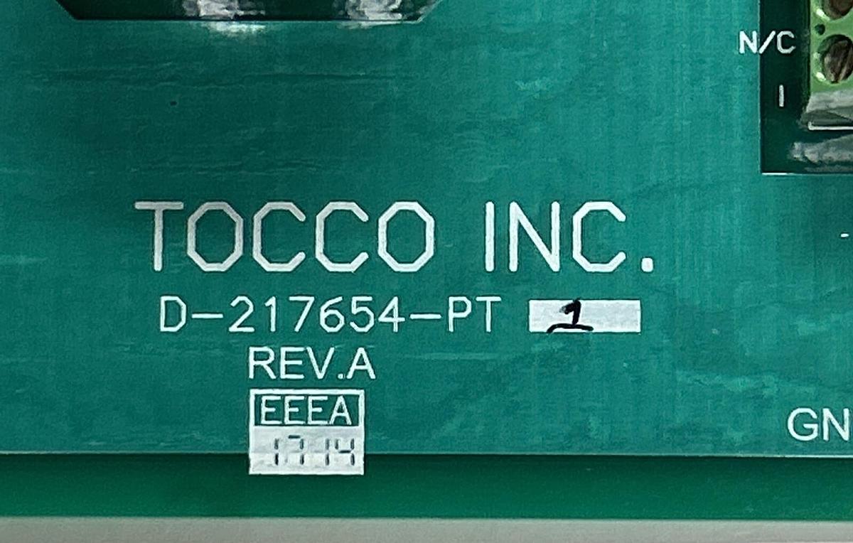 Used TOCCO,D-217654-PT1,INVERTER CONTROL CARD