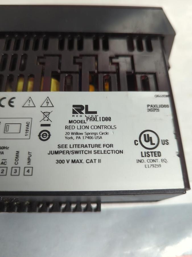 Used RED LION CONTROLS,PAXLID00,DIGITAL METER PRE-OWNED