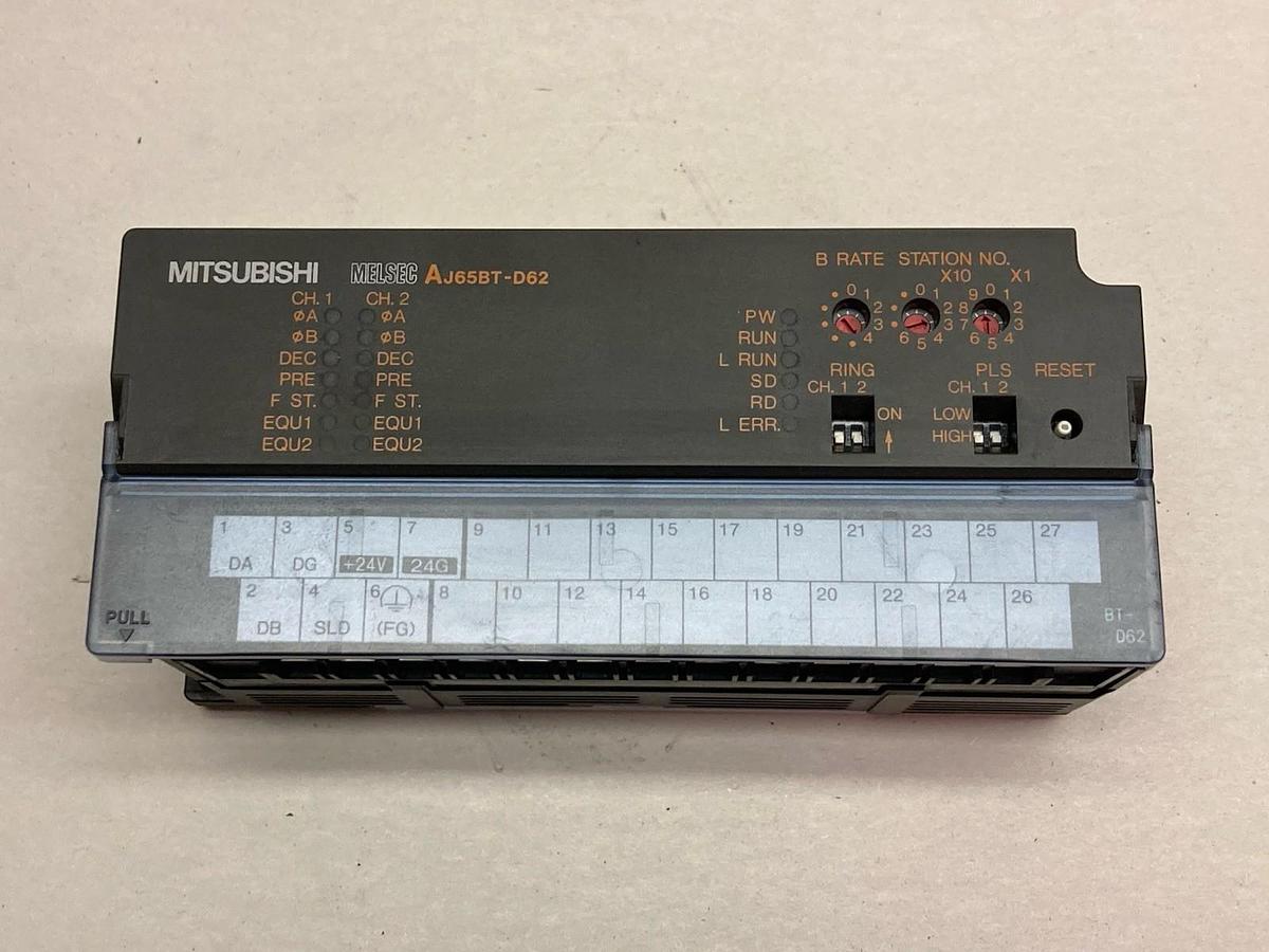 Used Mitsubishi,AJ65BT-D62,Melsec High Speed Counter Module