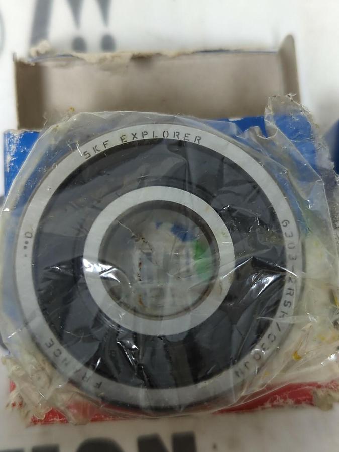SKF,6303-2RSJEM,DEEP GROOVE BALL BEARING LOT OF 2 NOS