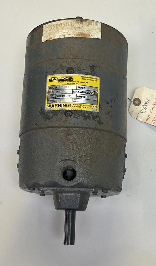 Used BALDOR,X7A0062,TACHOMETER GENERATOR 1A 100V 1000RPM