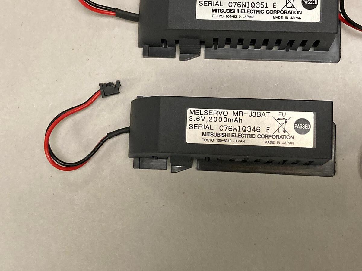 Used Mitsubishi Melservo,MR-J3BAT,PLC Battery 3.6V 2000mAh LOT OF 10