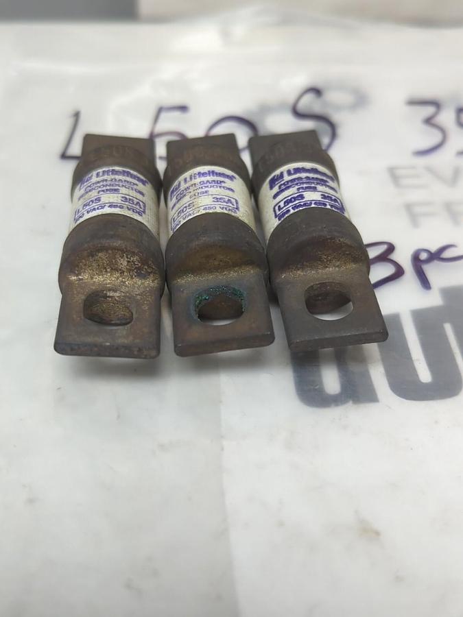 LITTELFUSE,L50S 35A,SEMICONDUCTOR 35 AMP FUSE LOT OF 3 NOS