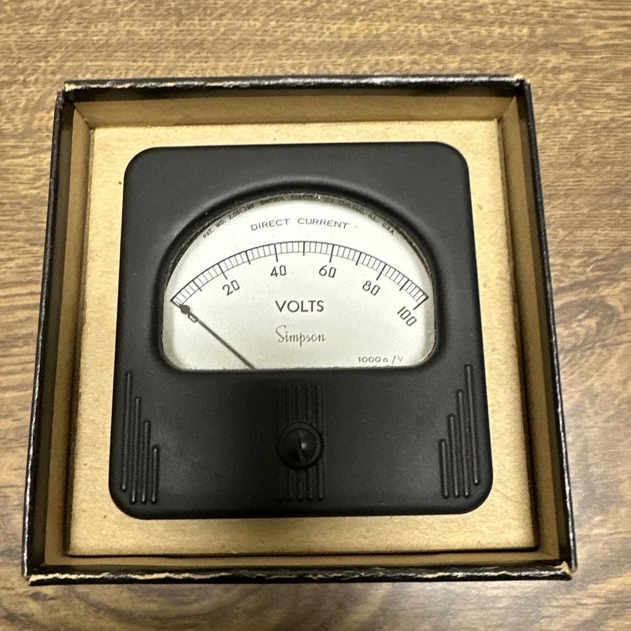 Simpson,Model 27,Voltmeter 0-100VDC