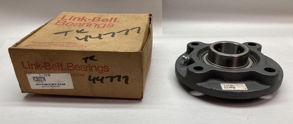 Link-Belt Bearings,FC3U227N,Flange Unit 1-11/16 Inch