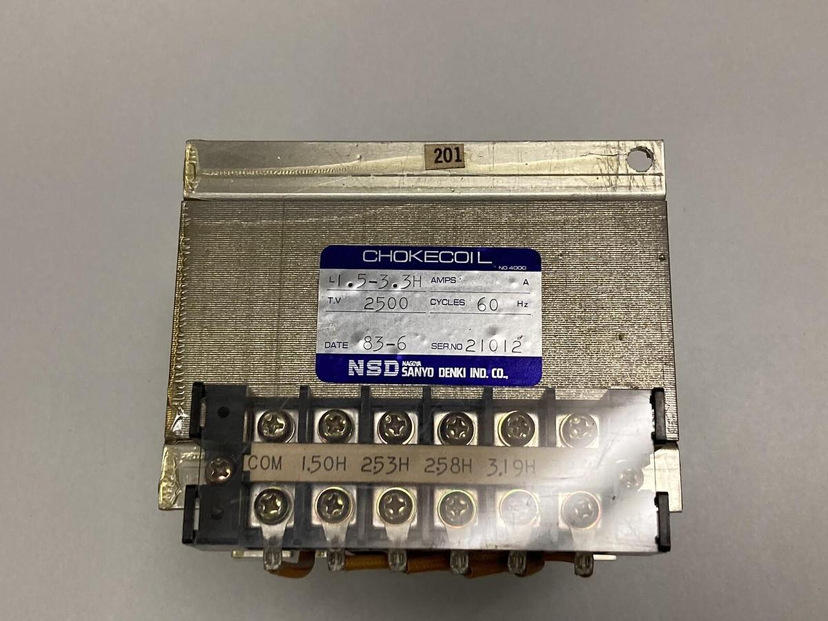 Used NSD Corporation,1.5-3.3H,Industrial Transformer60Hz