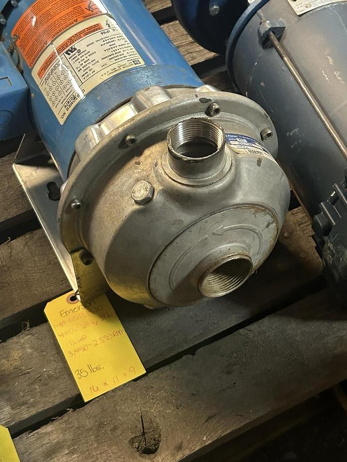 Used GOULDS,2ST1F5D4,CENTRIFUGAL PUMP 1-1/4X1-1/2-6 1.5HP 208-230/460V 3450RPM 3PH