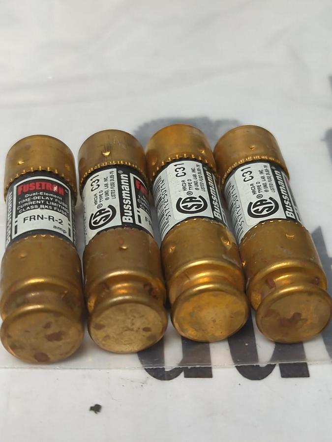 FUSETRON,FRN-2,FUSE 2 AMP LOT OF 4 NOS