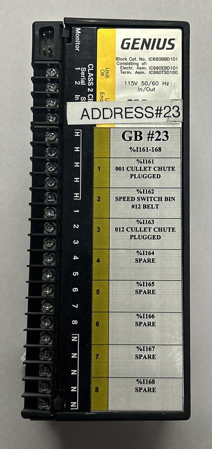 Used GE FANUC,IC660BBD101,GENIUS BLOCK I/O MODULE