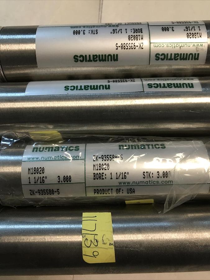 Numatics,M18020,Pneumatic Cylinder ZK-935580-5 Lot Of 4