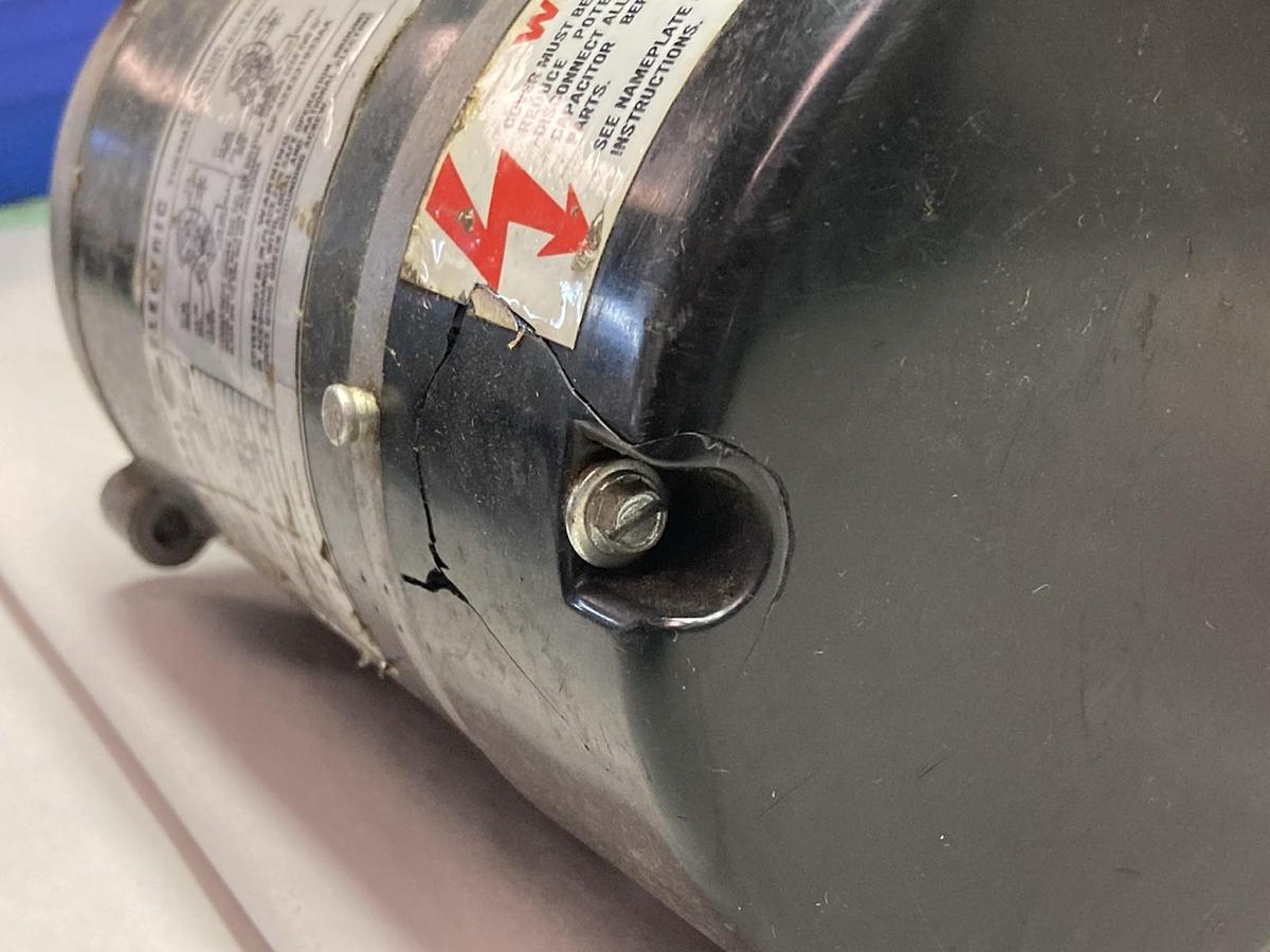 Used General Electric,5KC39QN1006X,Single Phase AC Motor 1/2Hp 60Hz 3450rpm 115/230V