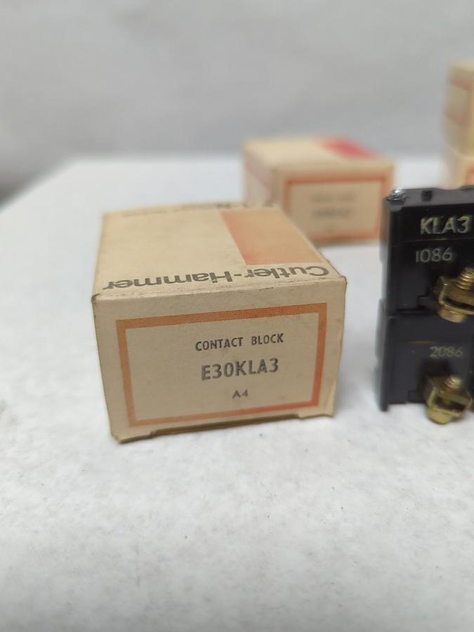CUTLER HAMMER,E30KLA3,CONTACT BLOCK LOT OF 6 NOS