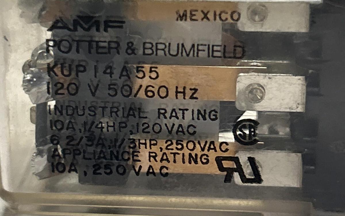 POTTER & BRUMFIELD,KUP14A55,RELAY 10A NOS