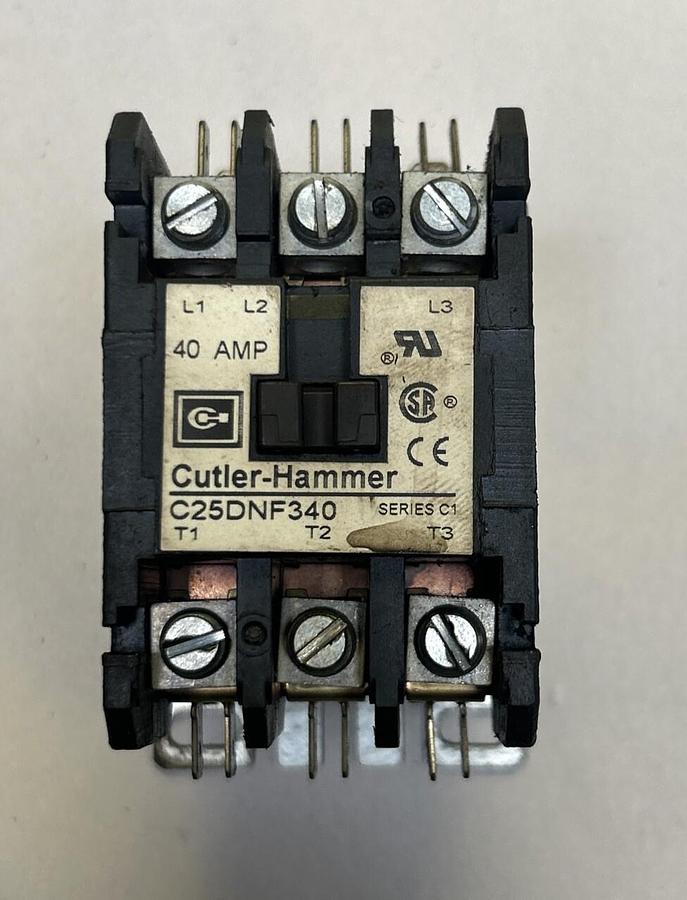 Used CUTLER-HAMMER,C25DNF340,CONTACTOR