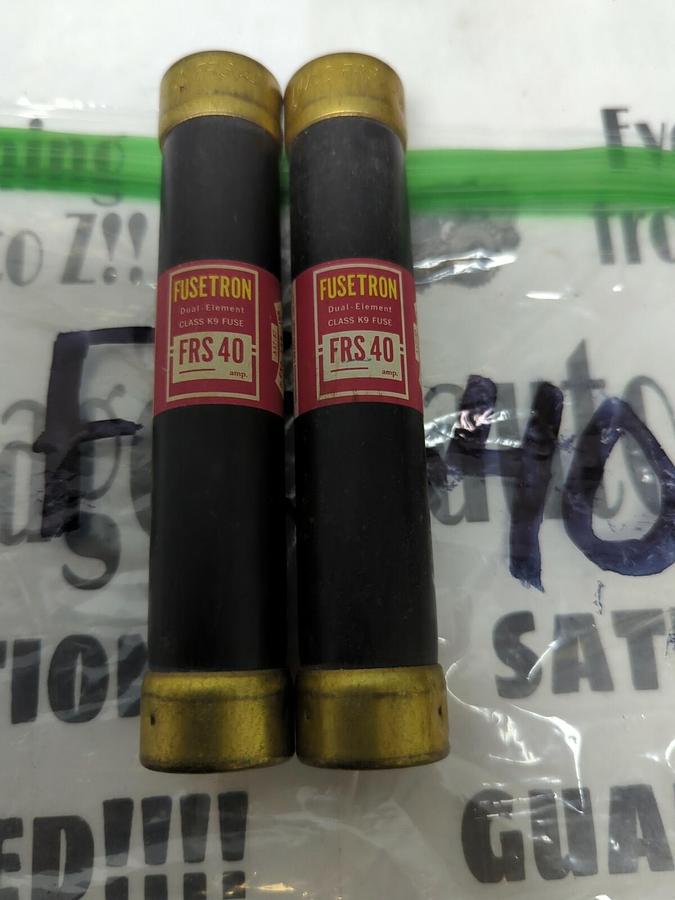 FUSETRON,FRS-40,FUSE 40 AMP LOT OF 2 NOS