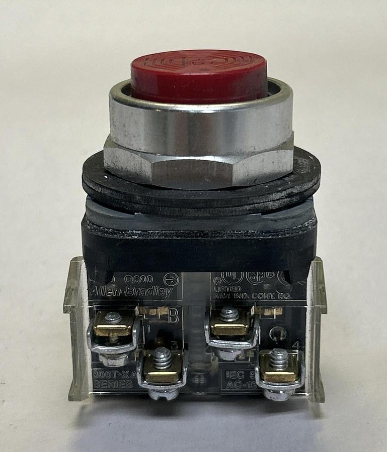 ALLEN BRADLEY,800T-B,RED PUSH BUTTON NOS