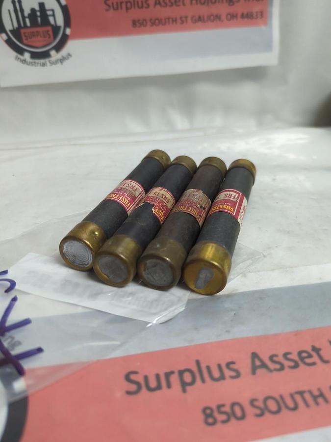 Used COOPER BUSSMANN,FRS-15,FUSETRON 15 AMP FUSE LOT OF 4 PRE-OWNED