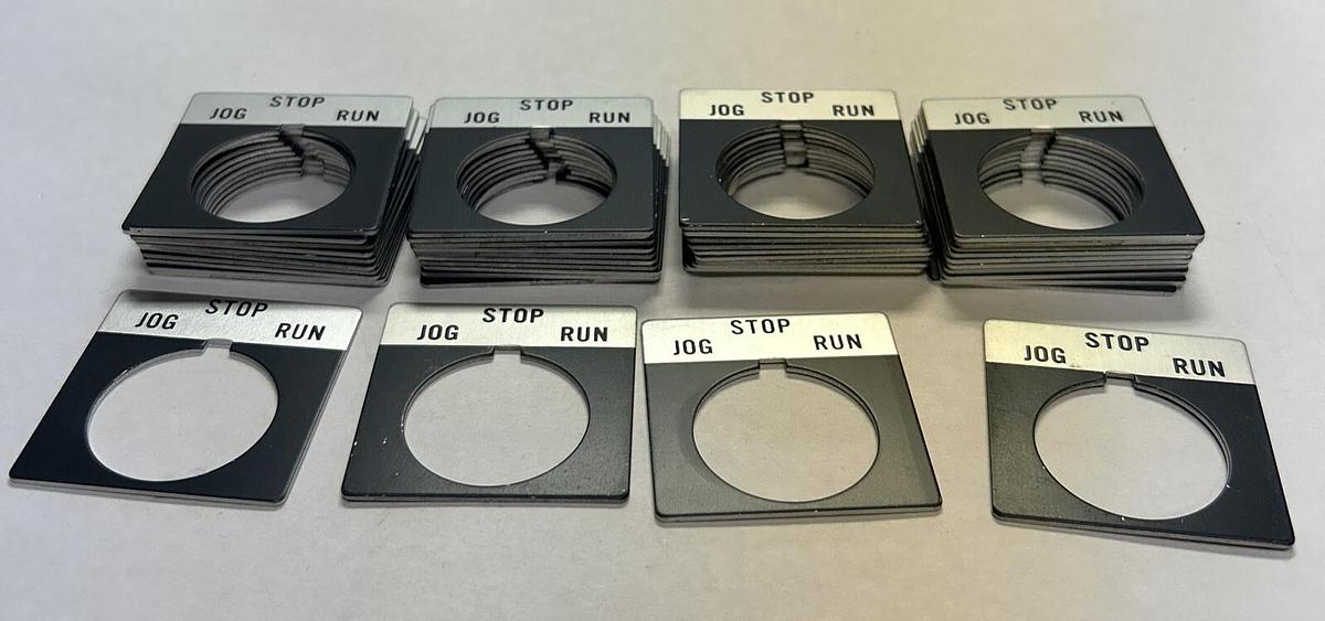 ALLEN BRADLEY,800T-X521,LEGEND PLATE LOT OF 44 NOS