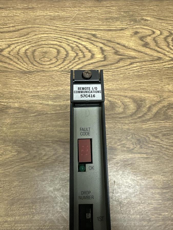 Used Reliance Electric,57C416,Remote I/O Communications Module