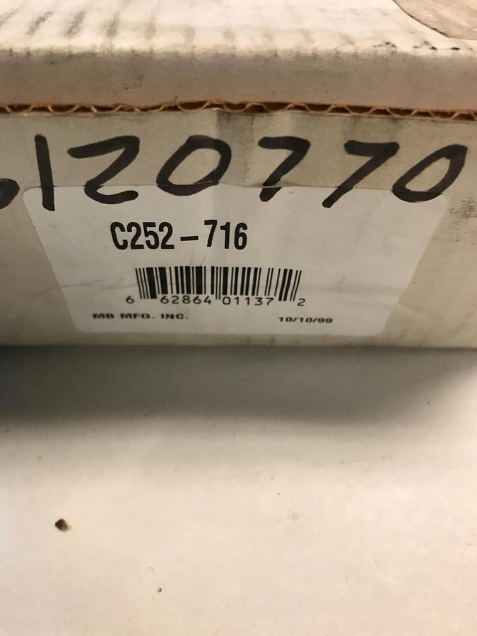Used MB Manufacturing,C252-716,Nyla-k Pillow Block Bearing 2-7/16 INCH SEALED BOX