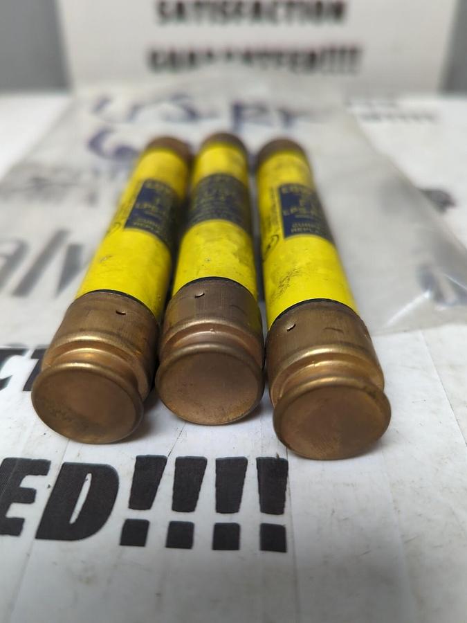 COOPER BUSSMANN,LPS-RK-6 1/4,LOW-PEAK 6-1/4 AMP FUSES LOT OF 3 NOS