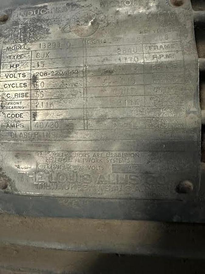Used Louis Allis HP15 284U
