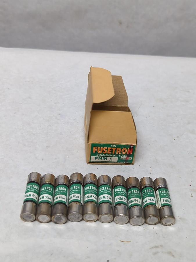 COOPER BUSSMANN,FNM-2/10,FUSETRON FUSES BOX OF 10 NOS