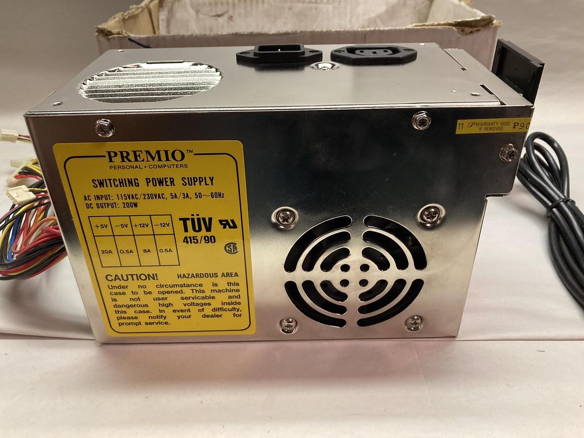 Premio,200W,Switching Power Supply 115Vac/230Vac 5A/3A