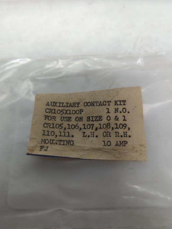 GENERAL ELECTRIC,CR105X100P,AUXILIARY CONTACT KIT 10 AMP NOS