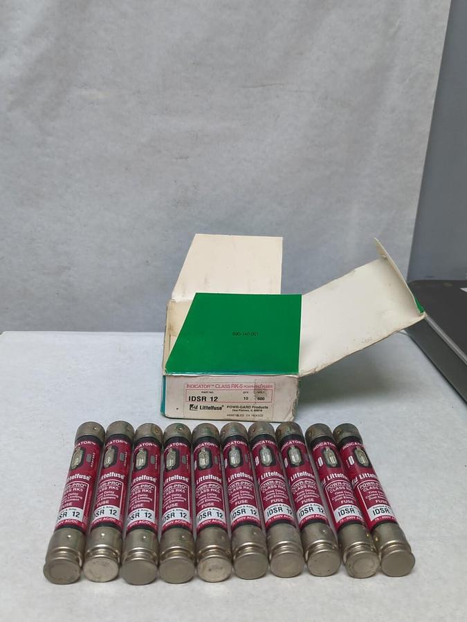LITTELFUSE,IDSR 12,INDICATOR 12 AMP FUSES BOX OF 10 NOS