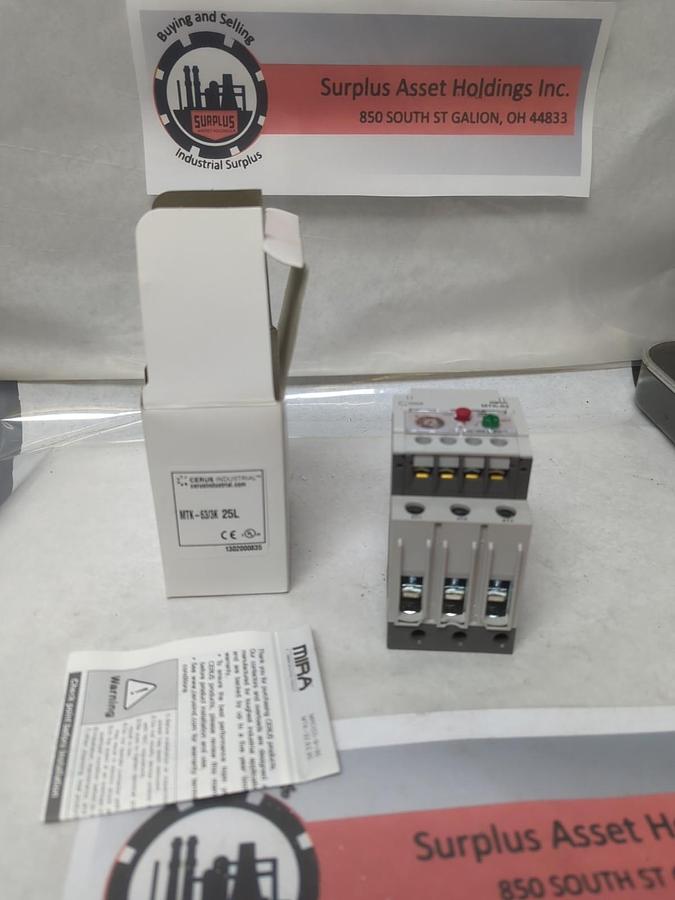 CERUS,MTK-63/3K 25L,THERMAL OVERLOAD RELAY NOS
