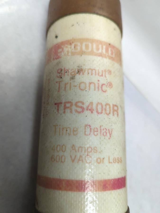 Used GOULD SHAWMUT,TRS400R,TIME-DELAY 400 AMP FUSE PRE-OWNED