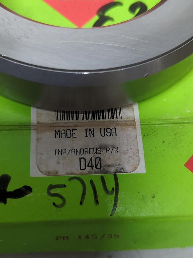 INA,D40,BALL THRUST BEARING 3 INCH NOS