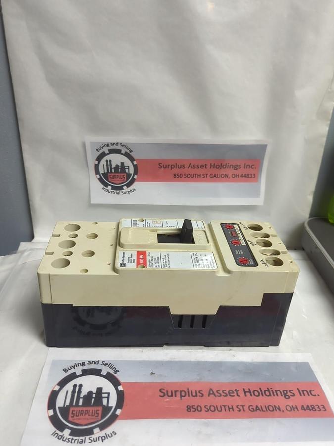 Used CUTLER HAMMER,HJD3250F,CIRCUIT BREAKER 600VAC 250VDC 3-POLE 250AMP PRE-OWNED