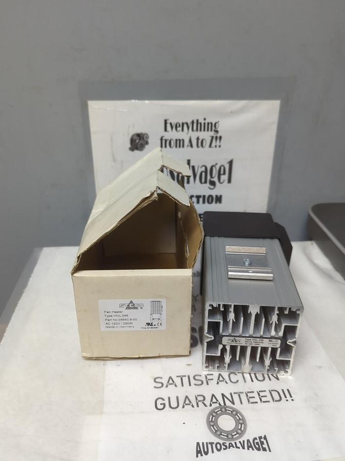 STEGO,04640.9-00,TYPE HGL 046 DIN RAIL FAN HEATER 120V 250W NOS